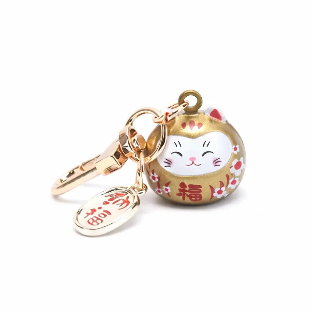 Porte-Clés Maneki Neko Or Yoka