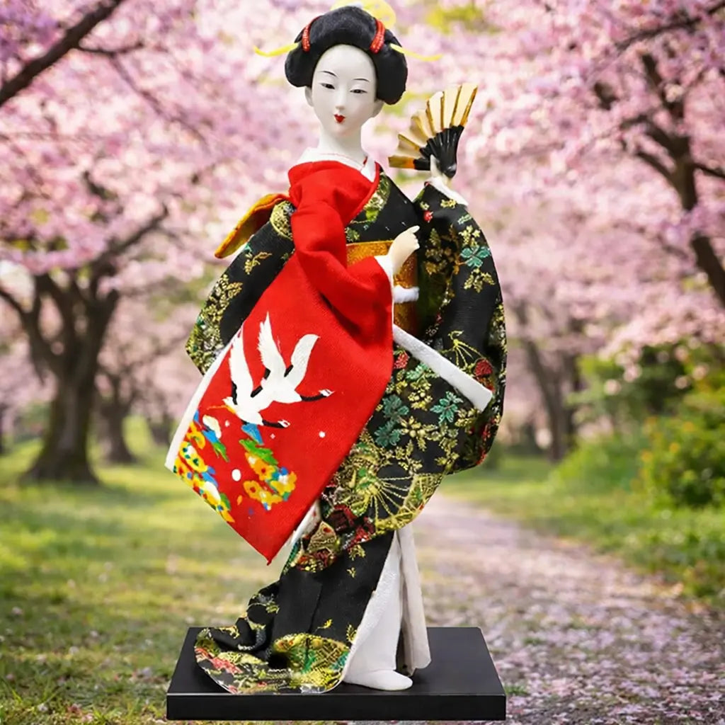 Figurine Geisha Japonaise Kimono Traditionnel - Yoka