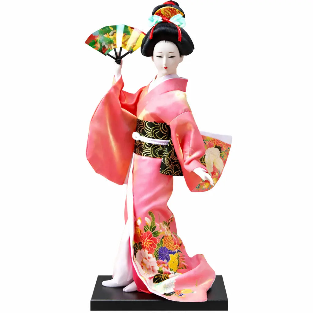Figurine Geisha Éventail Traditionnel - Yoka