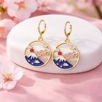 Boucles d'Oreilles Mont Fuji Yoka