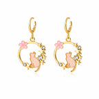 Boucles d'Oreilles Chat Kawaii Yoka