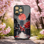 Coque Téléphone Temple Japonais Noir Yoka