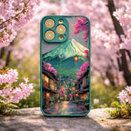 Coque Téléphone Mont Fuji Vert Yoka