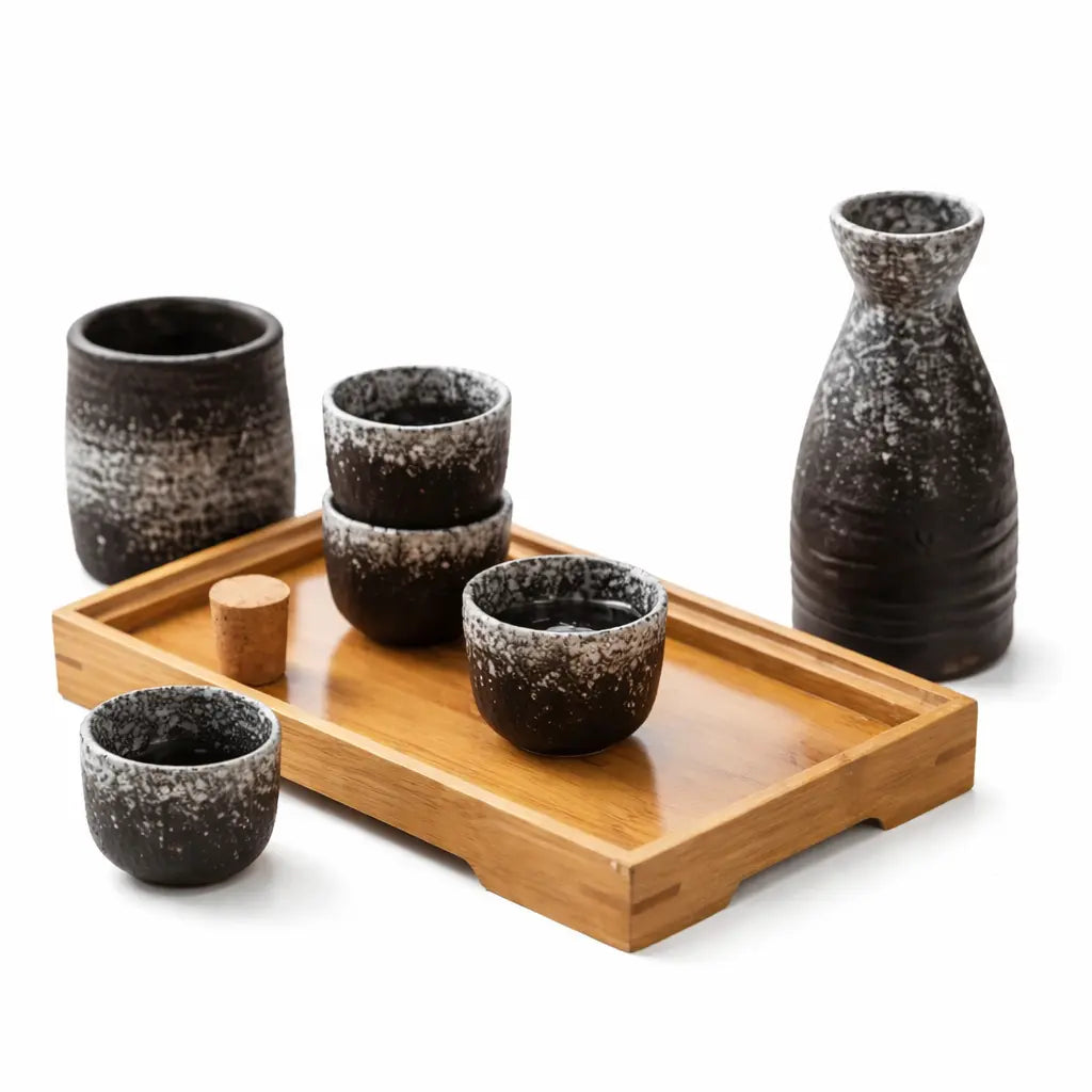 Service à Saké Japonais Céramique Yoka