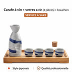 Service à Saké Japonais Céramique Yoka