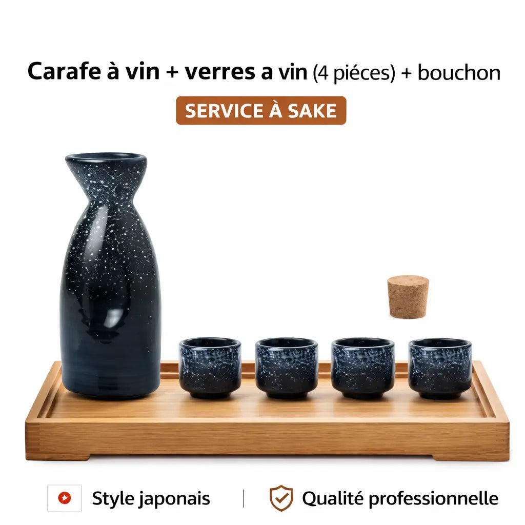 Service à Saké Japonais Céramique Yoka