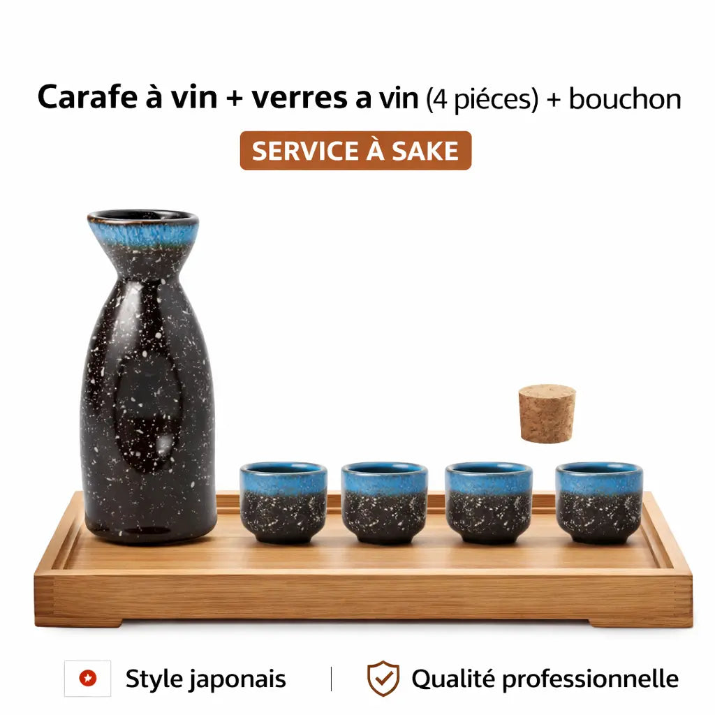Service à Saké Japonais Céramique Yoka