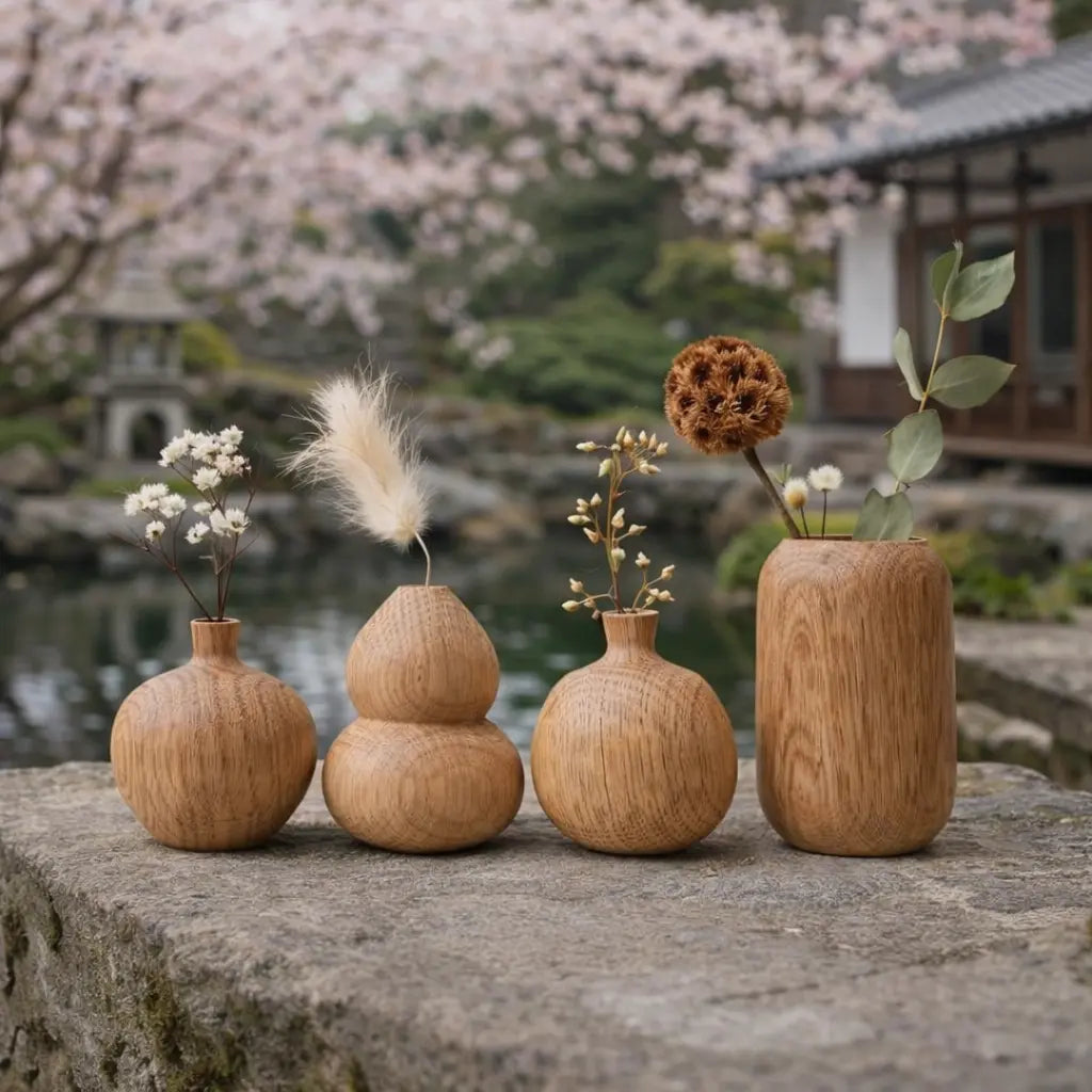Vase japonais en Bois Yoka