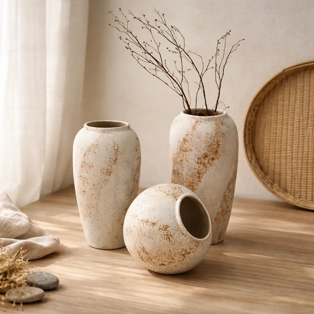 Vase Japonais en Céramique Yoka