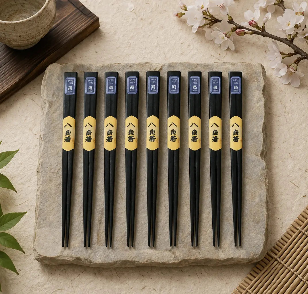 Baguette Japonaise en Bois Noir Yoka