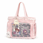 Sac Japonais Bandoulière Transparent Femme Yoka