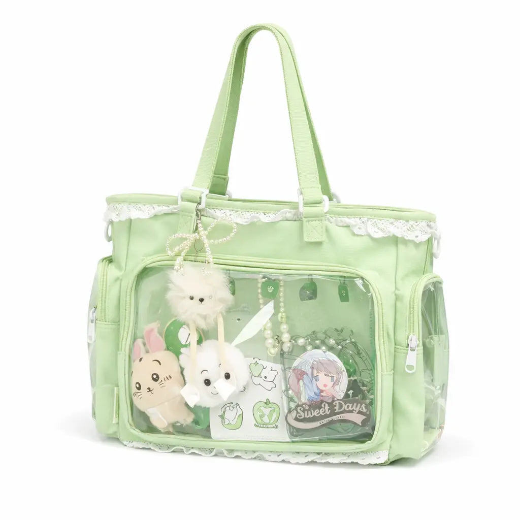 Sac Japonais Bandoulière Transparent Femme Yoka