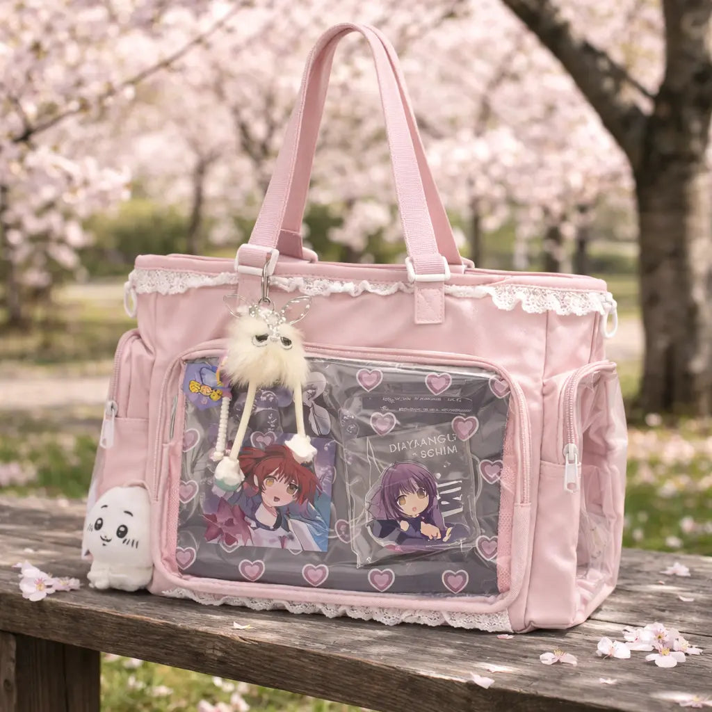 Sac Japonais Bandoulière Transparent Femme Yoka
