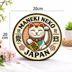 Plaque Murale Japonaise Neko - 20 cm Yoka