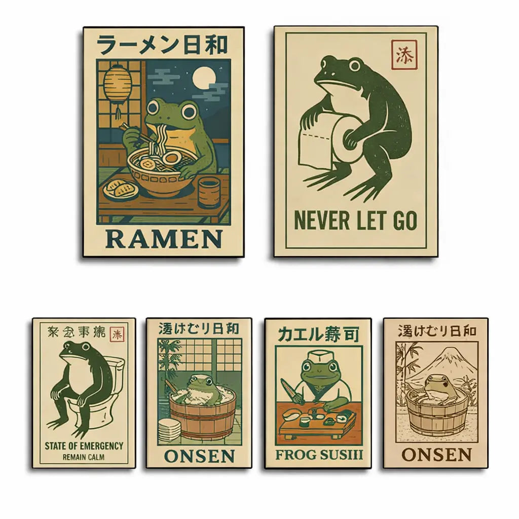 Peintures Japonaises sur Toiles Amusantes Yoka