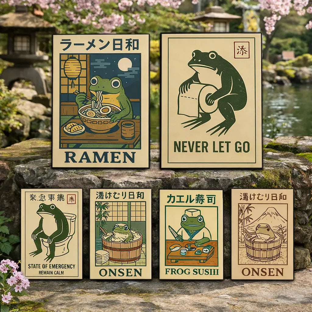 Peintures Japonaises sur Toiles Amusantes Yoka