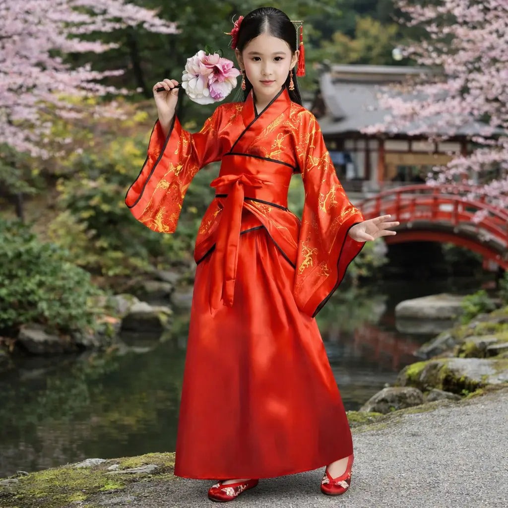 Kimono Traditionnel Japonais Fille Yoka