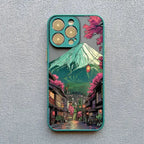 Coque Téléphone Mont Fuji Vert Yoka