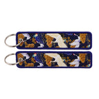 Japanese Key Tag Good Luck Keychains for Car Motorcycles Keys Holder Keyring Women Jet Tag Fashion Jewelry Accessories Gifts Yoka