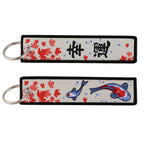 Japanese Key Tag Good Luck Keychains for Car Motorcycles Keys Holder Keyring Women Jet Tag Fashion Jewelry Accessories Gifts Yoka