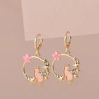 Boucles d'Oreilles Chat Kawaii Yoka