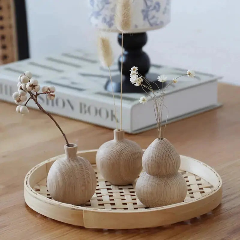 Vase en Bois Japonais Yoka