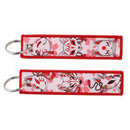 Japanese Key Tag Good Luck Keychains for Car Motorcycles Keys Holder Keyring Women Jet Tag Fashion Jewelry Accessories Gifts Yoka