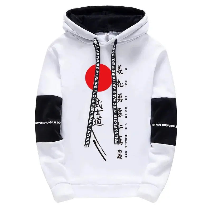 Sweat à Capuche Blanc Sport Yoka