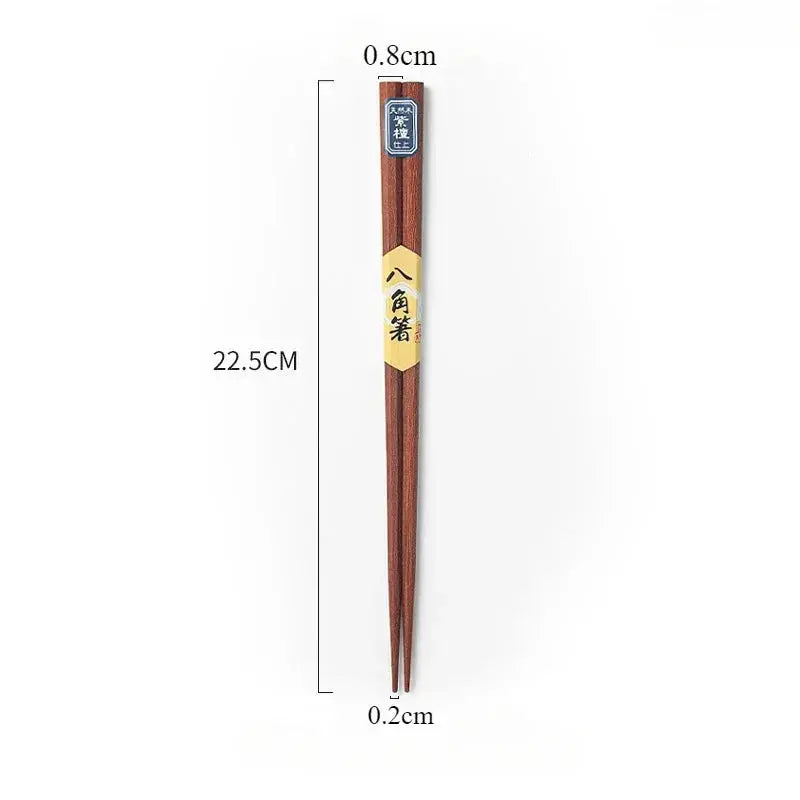 Baguette Japonaise en Bois Marron Yoka