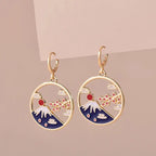 Boucles d'Oreilles Mont Fuji Yoka