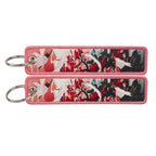 Japanese Key Tag Good Luck Keychains for Car Motorcycles Keys Holder Keyring Women Jet Tag Fashion Jewelry Accessories Gifts Yoka