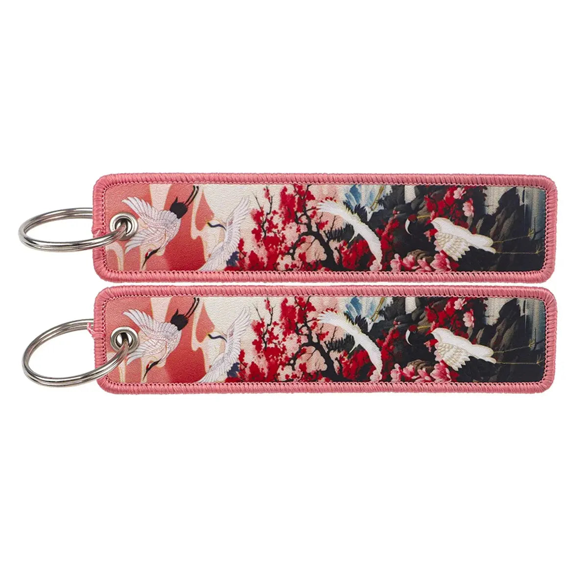 Japanese Key Tag Good Luck Keychains for Car Motorcycles Keys Holder Keyring Women Jet Tag Fashion Jewelry Accessories Gifts Yoka