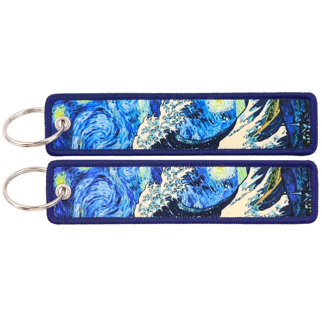 Japanese Key Tag Good Luck Keychains for Car Motorcycles Keys Holder Keyring Women Jet Tag Fashion Jewelry Accessories Gifts Yoka